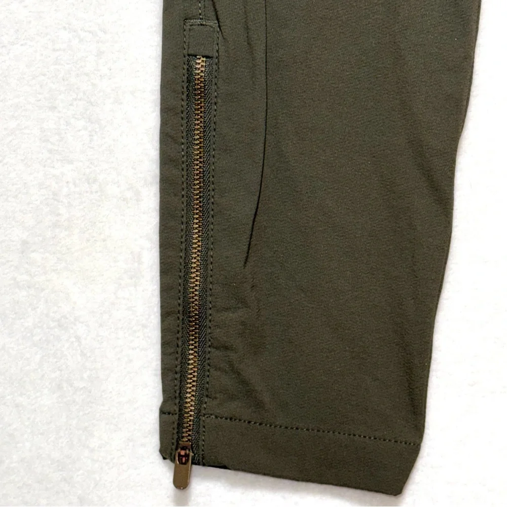 Athleta Wander Skinny Pants olive green Low-rise Women’s Size 4 - Picture 5 of 12